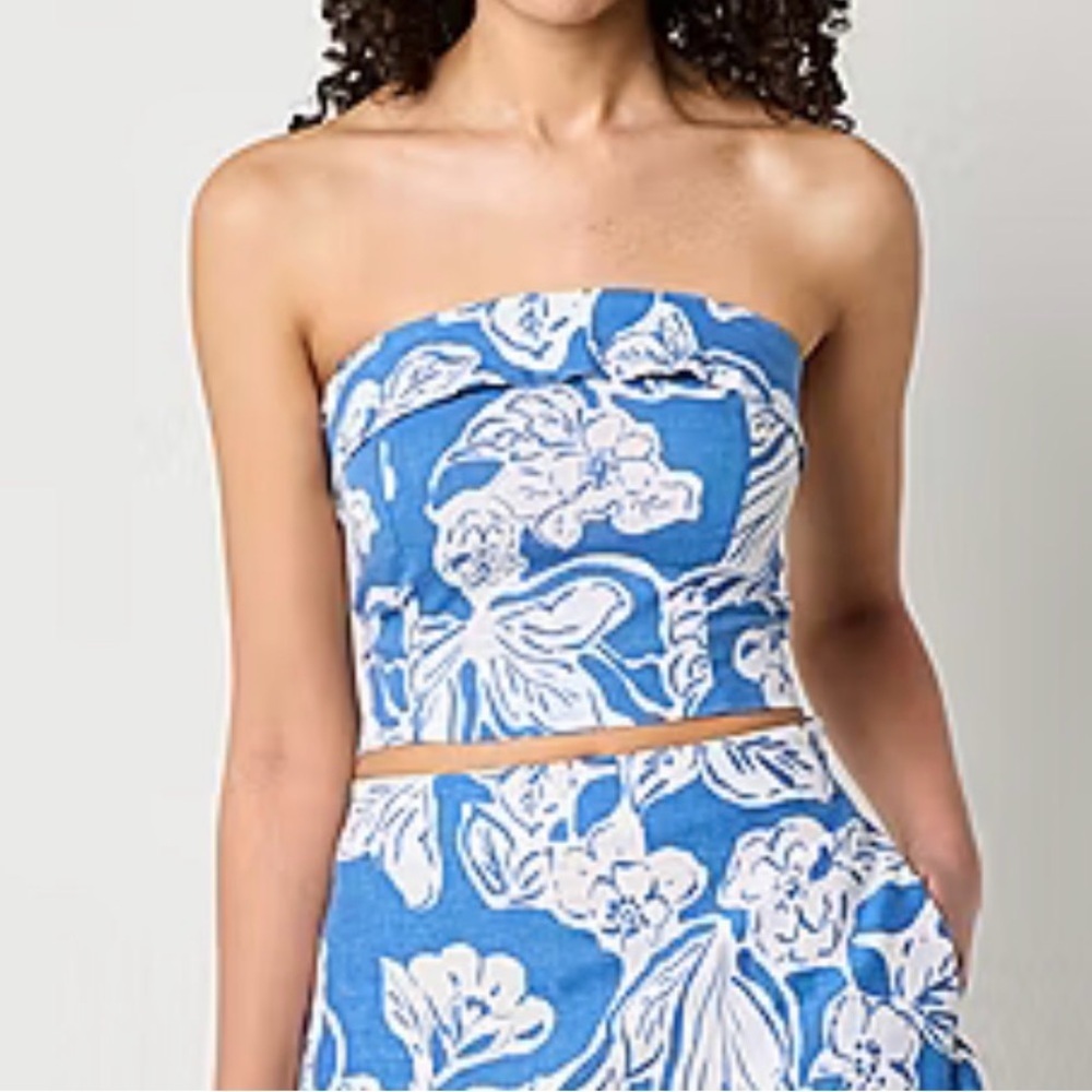 a.n.a Womens Linen Blend Tube Top